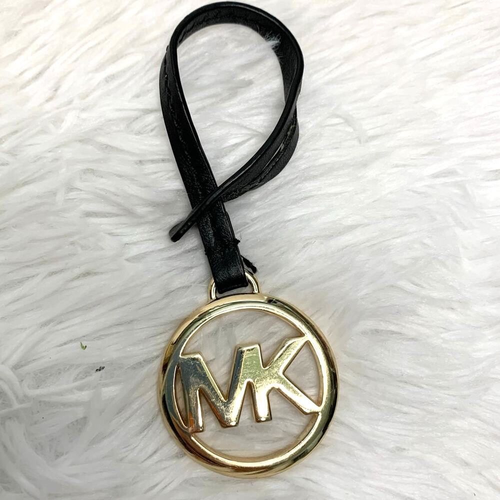 Michael Kors Black Gold key fob bag charm